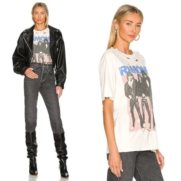 Daydreamer Free People Vintage The Ramones Self Titled Weekend Tee 37456 - Picture 8 of 8